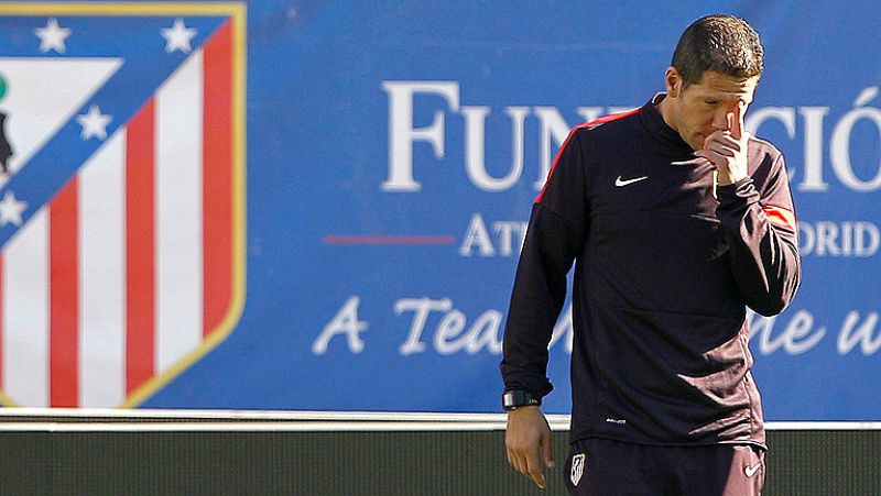 Diego Pablo Simeone, técnico argentino del Atlético de Madrid, declaró hoy que el colombiano Radamel Falcao, al que dirige en el conjunto colchonero, "seguramente sea el mejor nueve del mundo" y destacó que el buen momento por el que pasa se debe a s