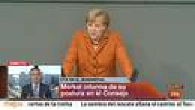Merkel repite que España es la única que debe decidir si pide o no el rescate 
