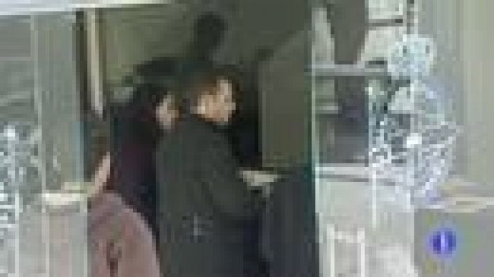 Telediario 1 - Butacas vacías en el fútbol por la crisis