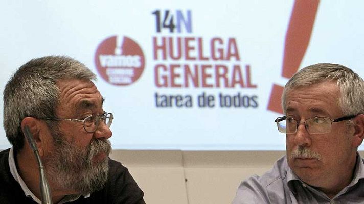 Telediario 1 - Huelga general el 14 de noviembre