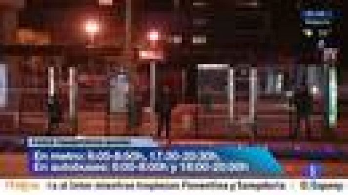Telediario 1 - Paros metro de Madrid y Barcelona