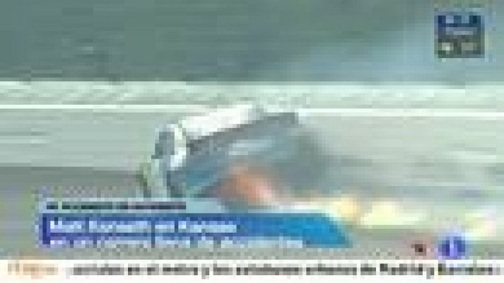 Telediario 1 - Festival de accidentes en la Nascar