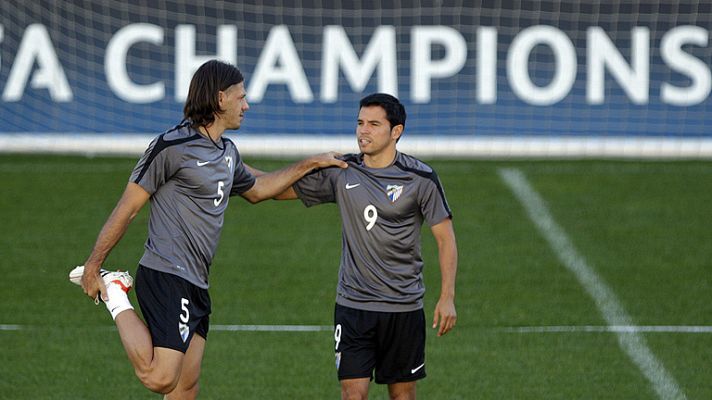 Telediario 1 - El Málaga quiere aprovecharse de la debilidad del AC Milan