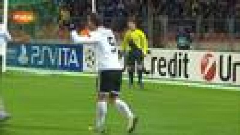 Roberto Soldado ha marcado el segundo gol contra el BATE Borisov en el minuto 54 de juego (0-2). 
