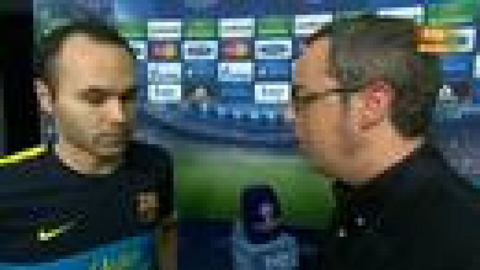 El centrocampista del FC Barcelona, Andrés Iniesta, ha declarado a TVE después del Barça 2 - 1 Celtic que el gol de Jordi Alba en el descuento ha hecho justicia ya que su equipo se merecía la victoria.