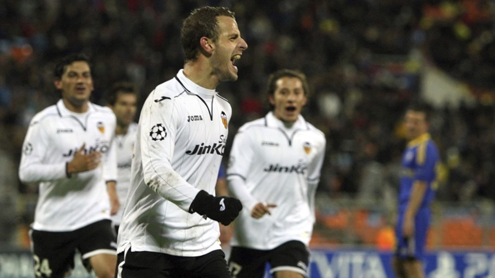 Exhibición de Soldado en la victoria del Valencia ante el BATE Borisov
