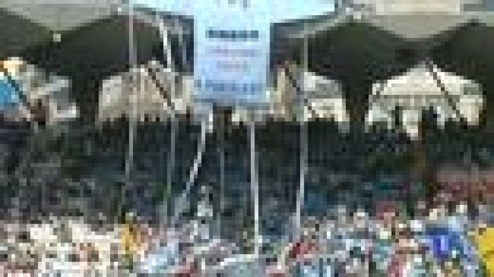 Telediario 1 - Fiesta del fútbol gallego a pesar de los precios