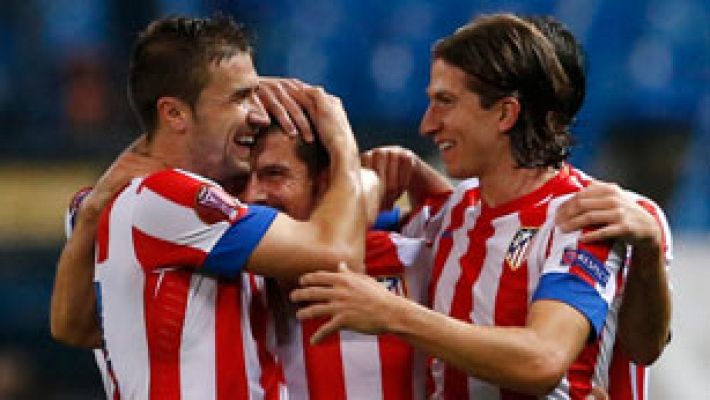 Telediario 1 - Simeone elogia a Falcao y al resto de su equipo