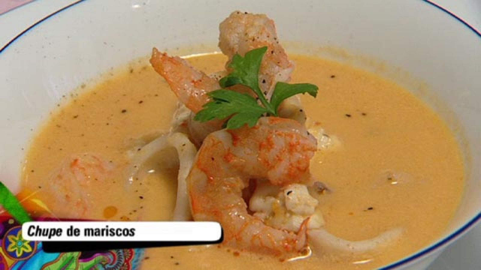 Babel en TVE - Sabores del mundo:  Chupe de mariscos Panameño