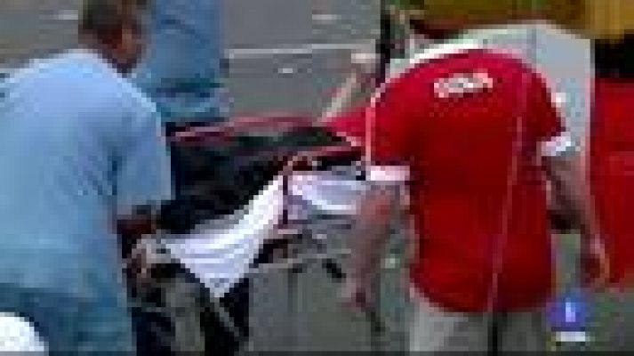 Telediario 1 - 25 heridos en el clásico River Plate - Boca Juniors