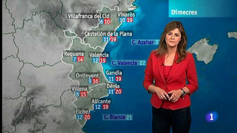  El tiempo en la Comunidad Valenciana - 30/10/12 - ver ahora