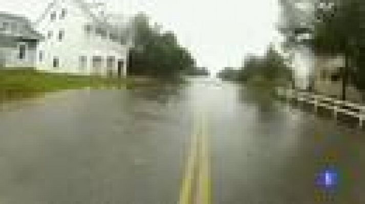 Telediario 1 - Manhattan amanece anegado