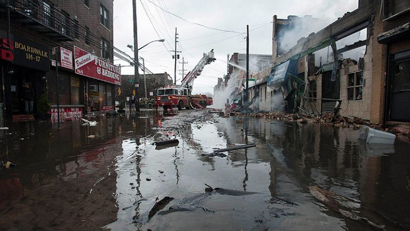 Obama declara "zona catastrófica" Nueva York y Nueva Jersey