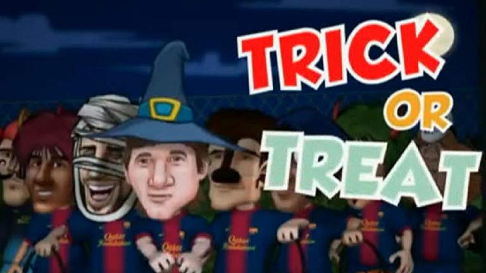 Los dibujos animados del Barça celebran así una noche especial. Y éste es el video que hace unas horas ha publicado el Barcelona para celebrar Hallowen. Se trata de los Barça-toons, que en esta ocasión se han disfrazado de muy diversas maneras para l