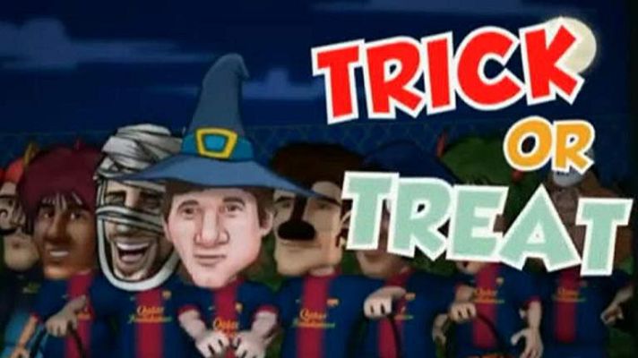 Telediario 1 - Los 'Barça-toons' celebran Halloween