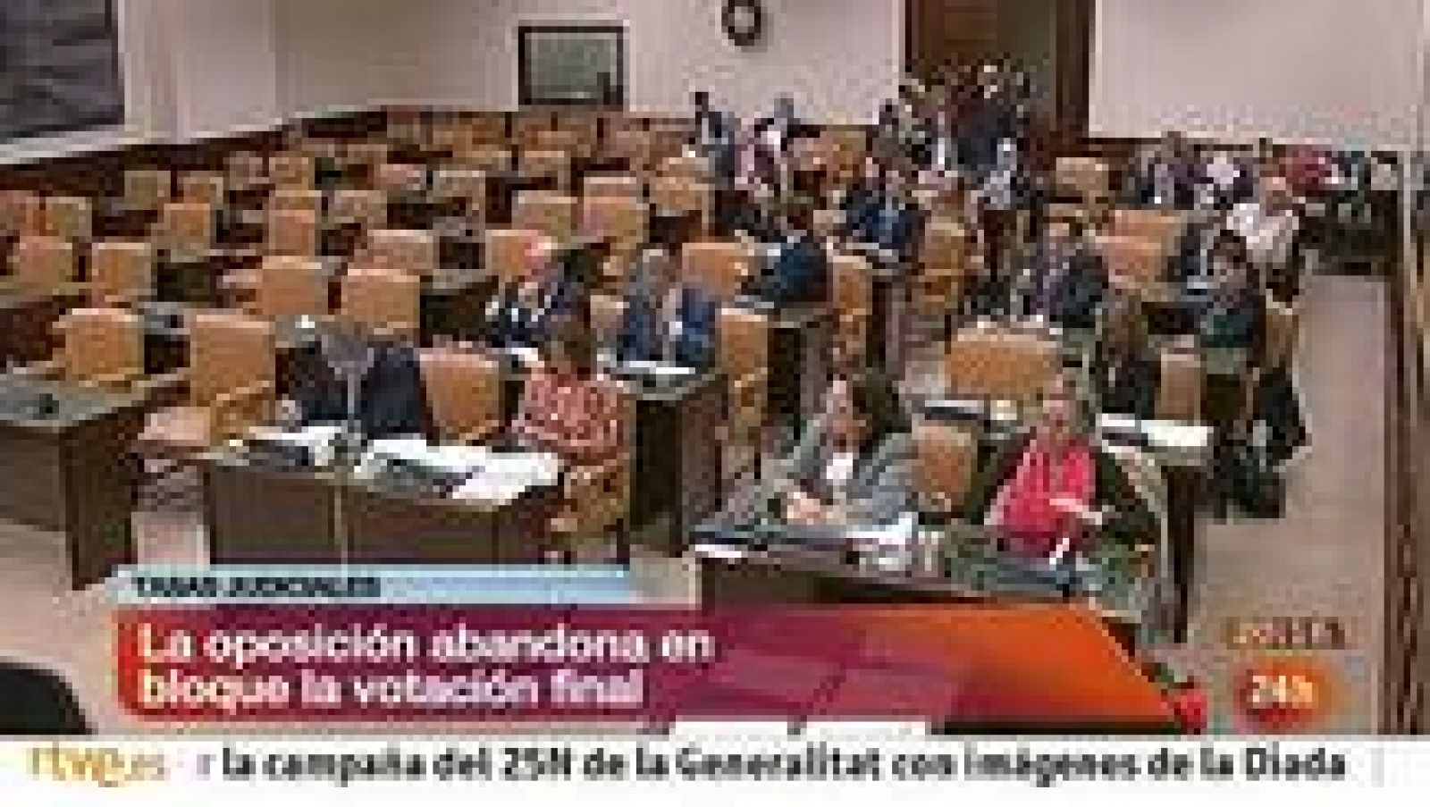 Informativo 24h: La oposición planta en el Congreso al PP por la ley de tasas judiciales    | RTVE Play