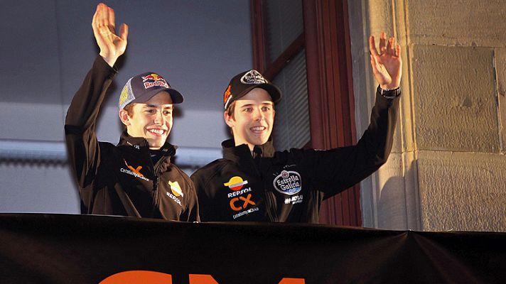 Telediario 1 - Marc Márquez es aclamado por sus paisanos en Cervera