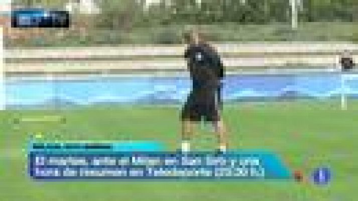 Telediario 1 - El Málaga ya piensa en el Milan
