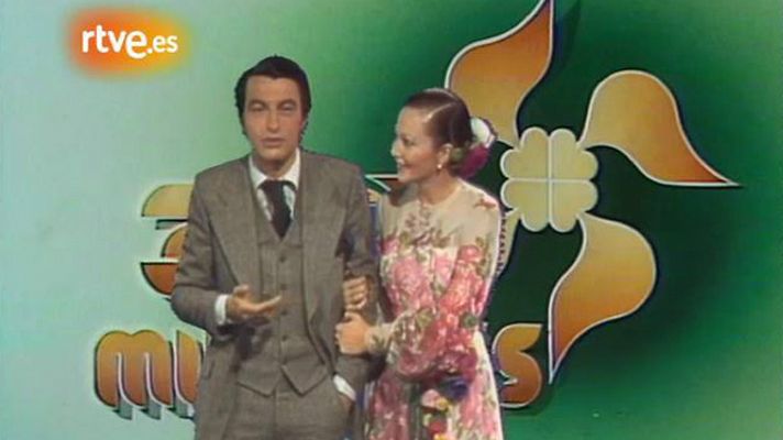 Con Shirley MacLaine y Julio Iglesias (1977)