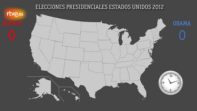  En la gran noche electoral que se vive este 6 de noviembre en Estados Unidos, analizamos los distintos escenarios que pueden llegar vivirse en función de los nueve estados bisagra que presuntamente no tienen aún decidido el sentido de su voto. 