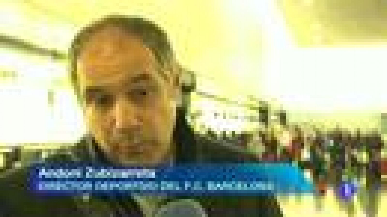 El director deportivo del FC Barcelona ha atendido a TVE antes de partir para Glasgow con el equipo. El barça afronta el partido de Champions con Piqué pero sin Busquets.