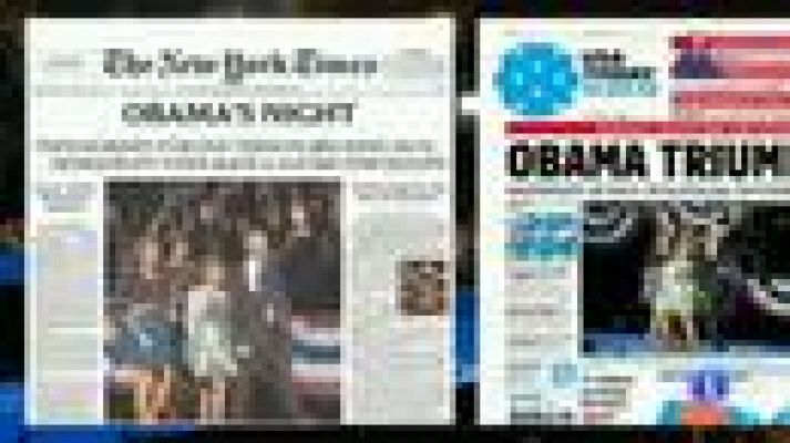 Telediario 1 - La victoria de Obama