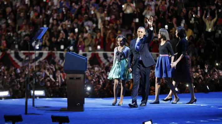 Telediario 1 - La victoria de Obama