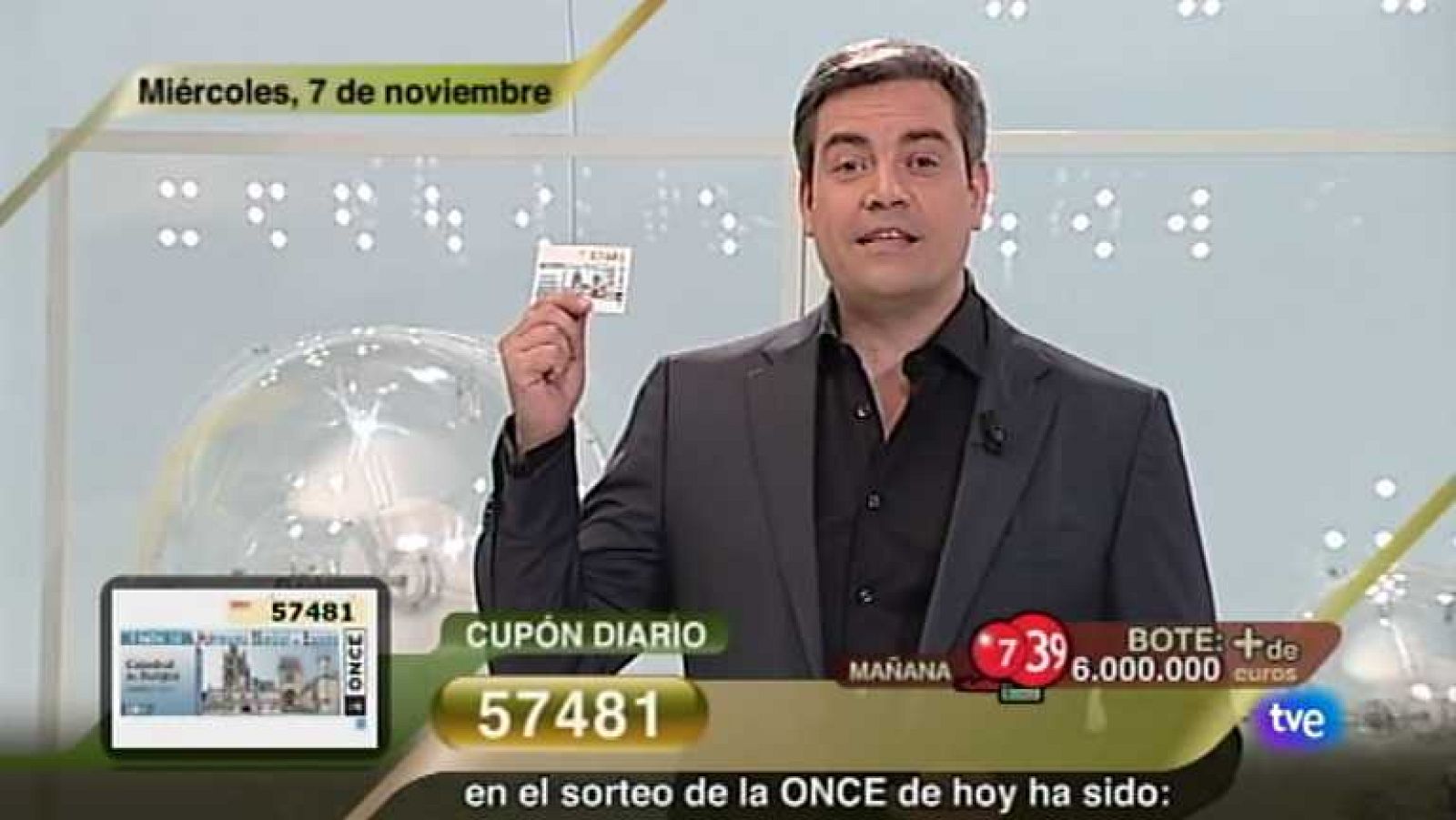 Sorteo ONCE - 07/11/12 - Ver ahora