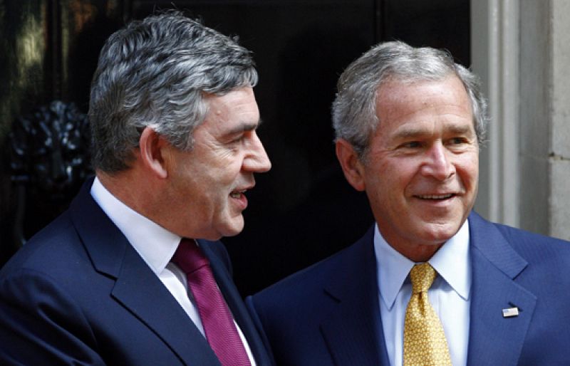  Bush y Brown se han reunido en Londres para tratar, entre otros asuntos, la situación de Irak y Afganistán.