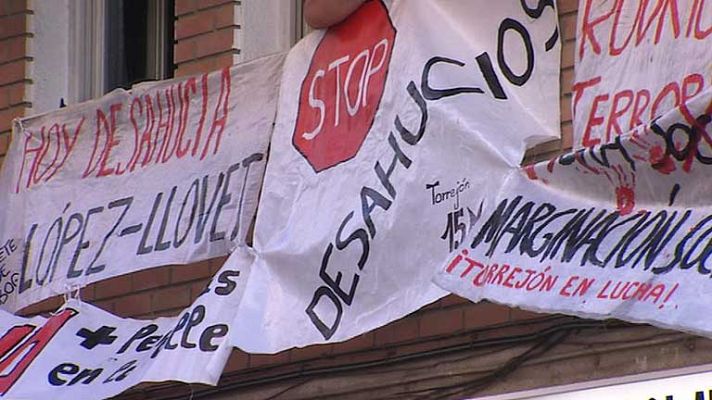 Telediario 1 - Europa contra los desahucios