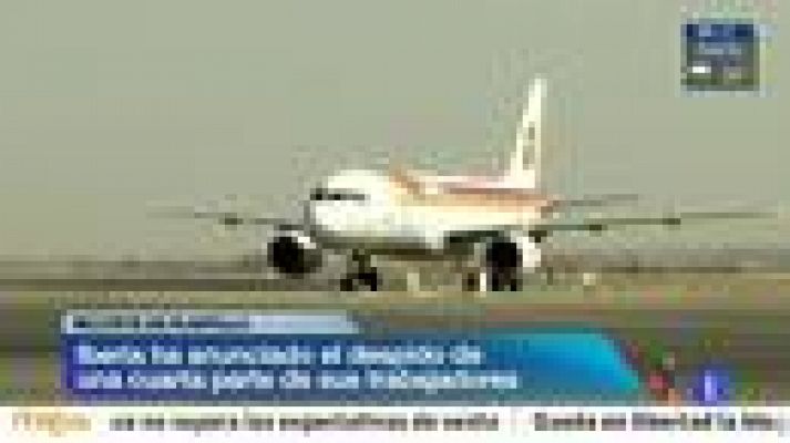 Telediario 1 - Iberia despedirá a 4.500 empleados, casi un cuarto de su plantilla