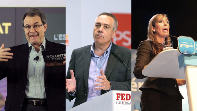 Primer fin de semana de campaña electoral en Cataluña 