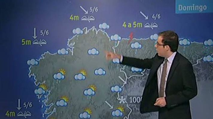 El tiempo - Lluvias fuertes en Cantabria y Leva
