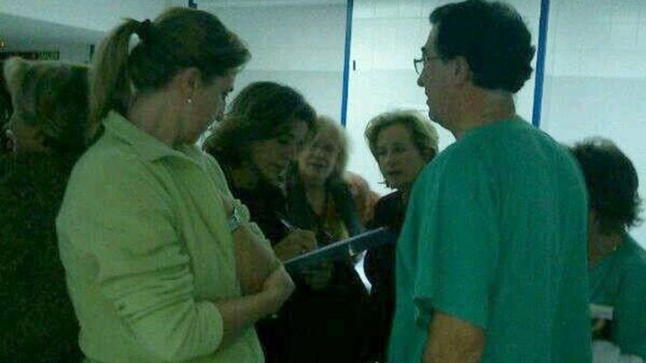 Telediario 1 - Ana Botella firma en contra de la transformación del Hospital de La Princesa