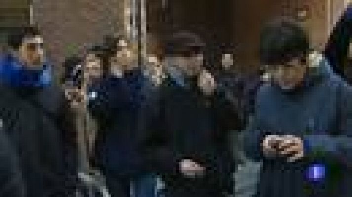 Telediario 1 - Protestas contra los desahucios