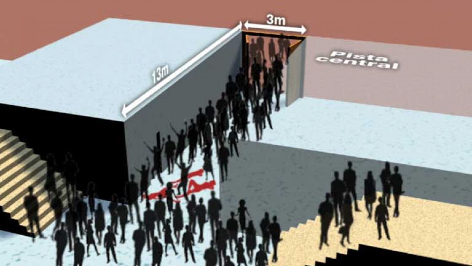 El juez que investiga la tragedia del Madrid Arena visita el pabellón de la avalancha