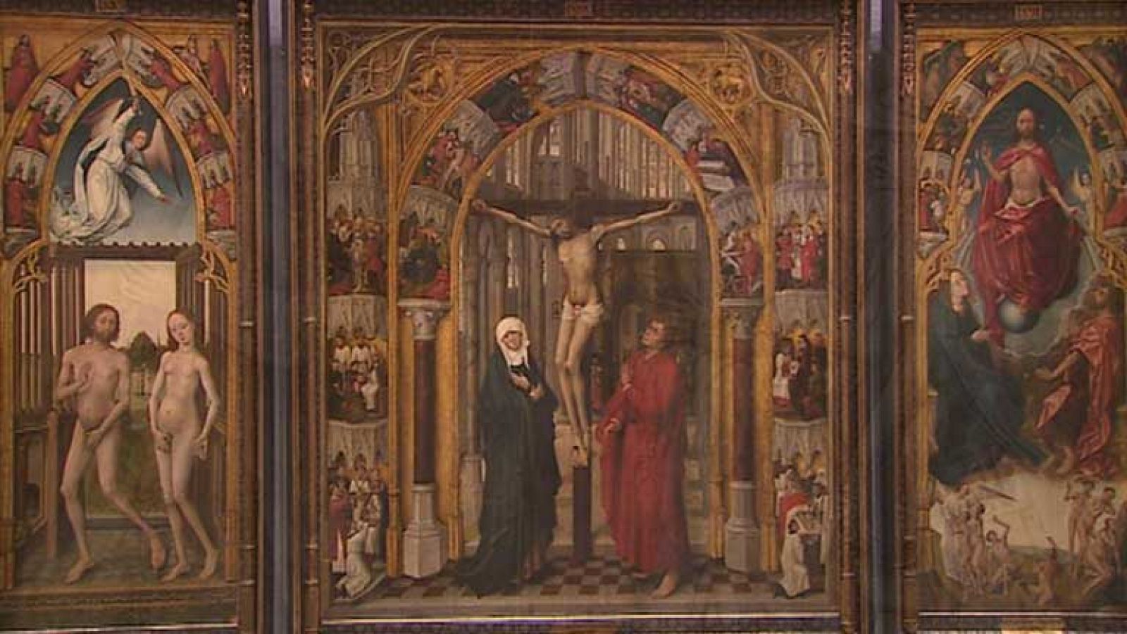 Las portadas de los trípticos de grandes pintores