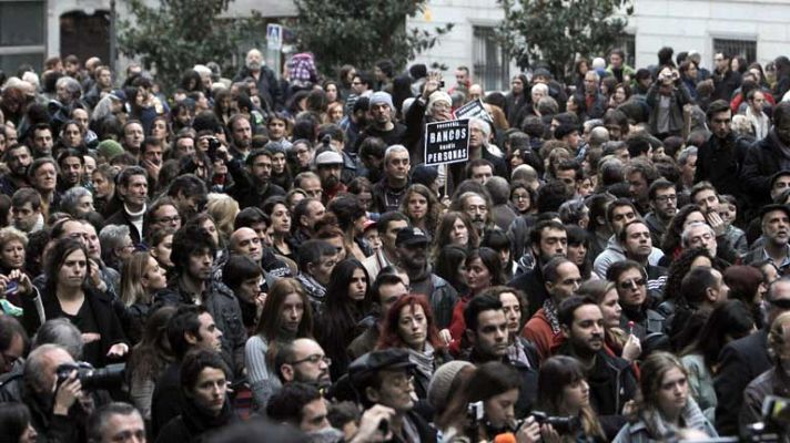 Telediario 1 - Datos del seguimiento de la huelga