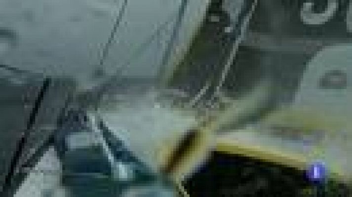 Telediario 1 - Así afronta un temporal la flota de la Vendée Globe