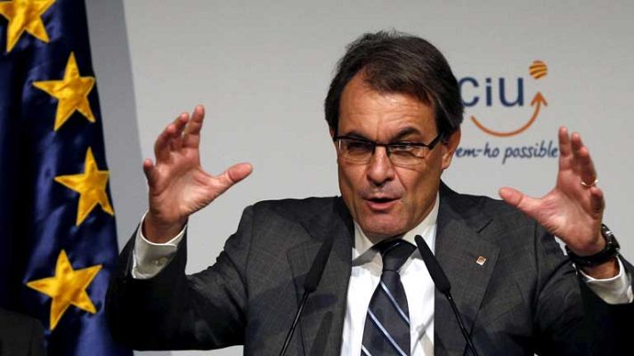 Telediario 1 - Campaña electoral en Cataluña