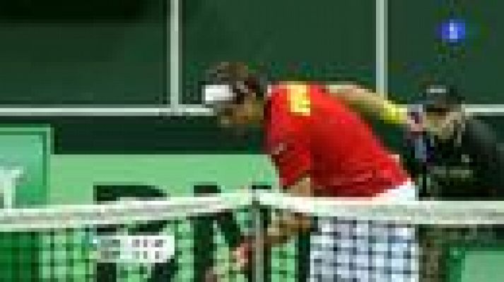  - El último punto de la victoria de Ferrer ante Stepanek