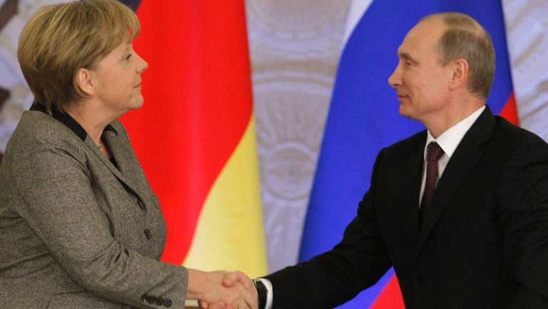 Encuentro bilateral entre Ángela Merkel y Putin