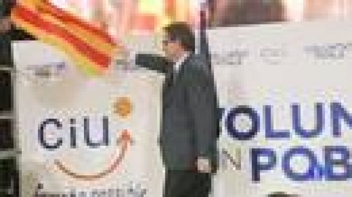 Telediario 1 - Campaña electoral en Cataluña