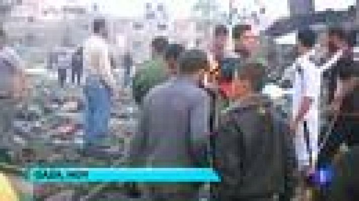 Telediario 1 - Crece la tensión en la Franja de Ga