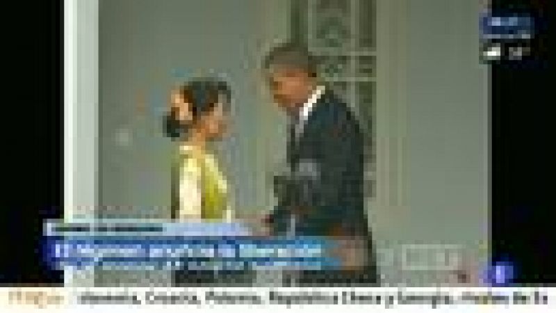 Obama visita Birmania y se entrevista con la líder opositora, Suu Kyi 