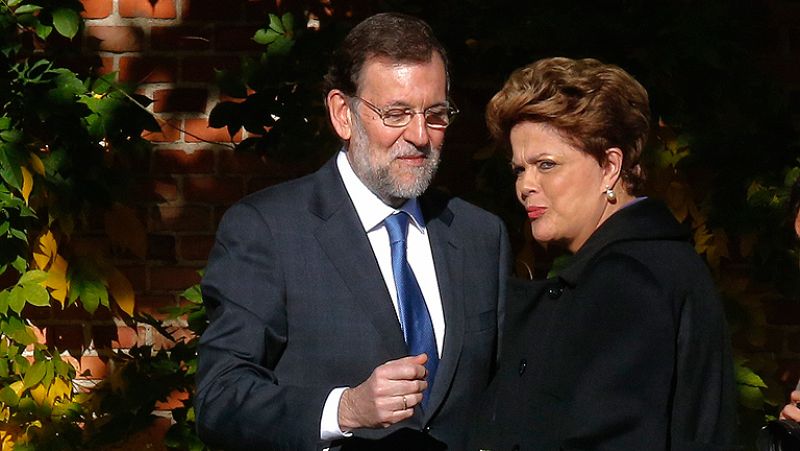 Rajoy recibe a la presidenta de Brasil, Dilma Rousseff, para abordar la crisis del euro