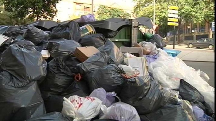 Telediario 1 - Huelgas en el sector de la limpieza