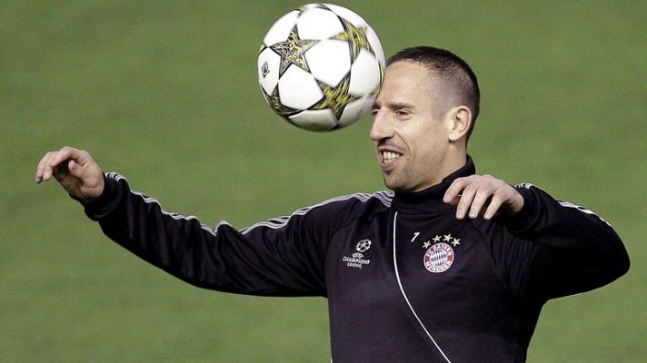 Telediario 1 - El Bayern llega a Valencia sin Robben pero con Ribéry