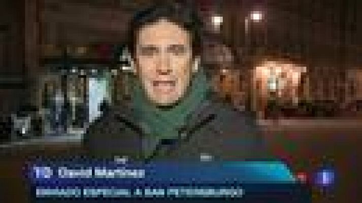 Telediario 1 - El Málaga,a un punto del liderato