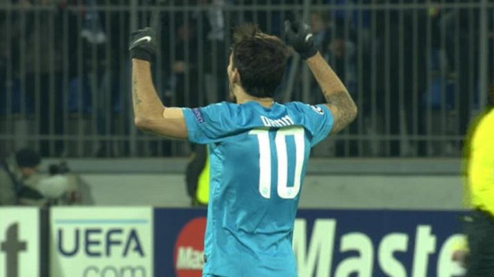 Champions League - Danny recorta diferencias para el Zenit (1-2)